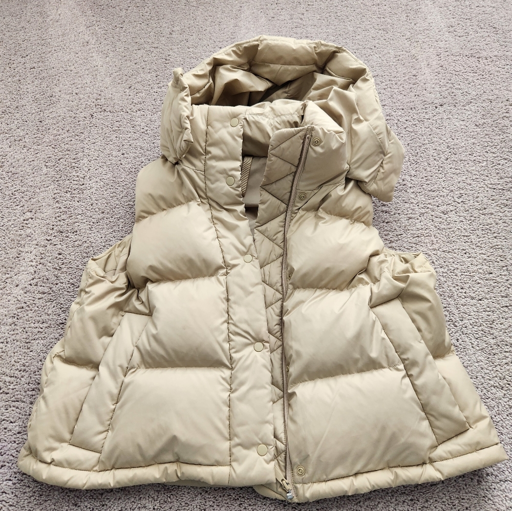 Lululemon Sz12 Wunder Puff Cropped Vest Trench Color